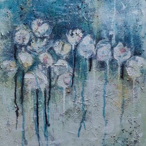 SECRET GARDEN mixed media on canvas