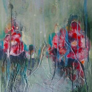 WILD POPPIES floral abstract